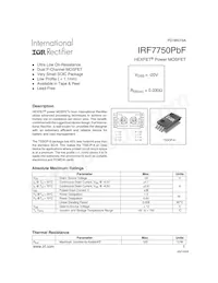 IRF7750TRPBF Datenblatt Cover