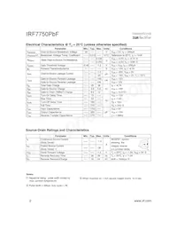 IRF7750TRPBF Datenblatt Seite 2