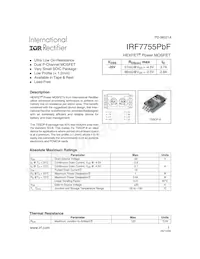 IRF7755TRPBF Datasheet Cover