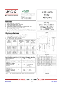 KBP210G-BP Datasheet Copertura