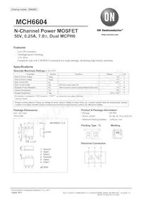 MCH6604-TL-E Datenblatt Cover
