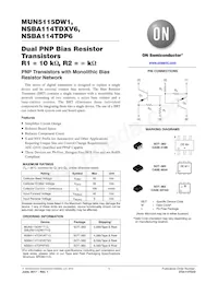 NSBA114TDXV6T1G Datenblatt Cover