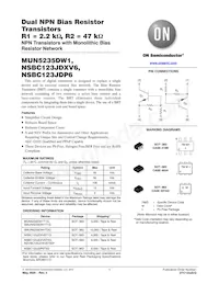 NSBC123JDXV6T1G Datasheet Cover