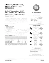 NSVMMUN2136LT1G Datenblatt Cover