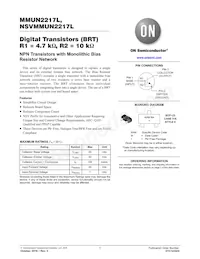 NSVMMUN2217LT1G Datenblatt Cover