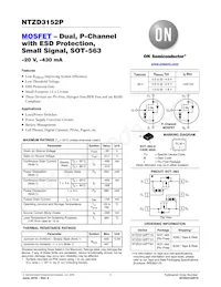 NTZD3152PT1H Datasheet Cover