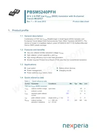 PBSM5240PFH數據表 封面