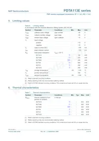 PDTA113ES數據表 頁面 5