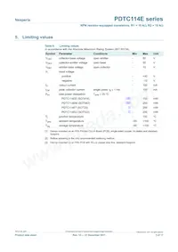 PDTC114ET/DG/B2數據表 頁面 3