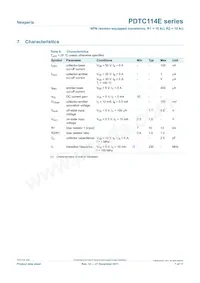 PDTC114ET/DG/B2 Datasheet Pagina 7