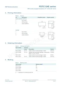 PDTC124EE Datasheet Pagina 3