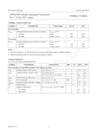 PEMD4 Datasheet Pagina 5