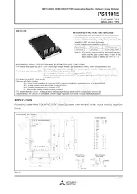 PS11015 Datenblatt Cover