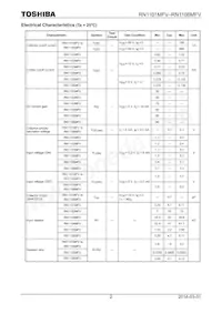 RN1106MFV(TL3 Datasheet Pagina 2