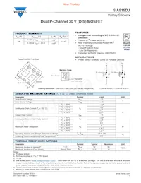 SIA915DJ-T4-GE3 Datasheet Cover