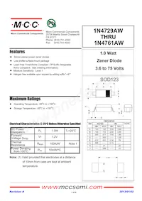 1N4732AW-TP Datasheet Copertura