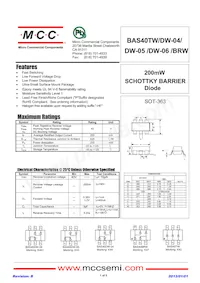 BAS40BRW-TP Datasheet Copertura