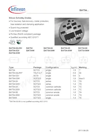 BAT5405WE6327HTSA1 Datenblatt Cover