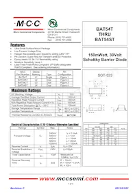 BAT54AT-TP Datasheet Copertura