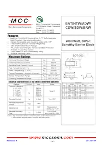 BAT54CDW-TP Datenblatt Cover