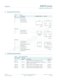 BAV70W/MIX Datasheet Pagina 2