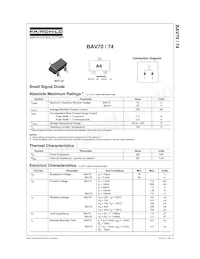 BAV74 Datasheet Pagina 2