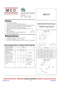 BAV74-TP Datenblatt Cover