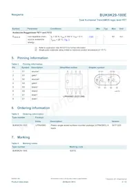 BUK9K29-100E Datasheet Pagina 2