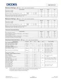 DMC3061SVT-7 Datasheet Pagina 2