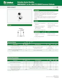 MBR10200CT Datenblatt Cover