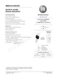 MBR16100CT Datasheet Cover