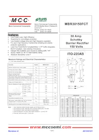 MBR30150FCT-BP Datenblatt Cover