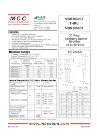 MBR3045CT-BP Datenblatt Cover
