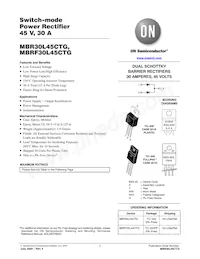 MBR30L45CTG Datasheet Copertura