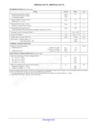 MBR30L45CTG Datasheet Pagina 2