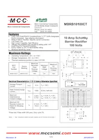 MBRB10100CT-TP Datenblatt Cover