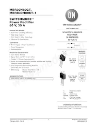 MBRB30H80CT-1G Datenblatt Cover