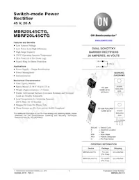 MBRF20L45CTG Datasheet Cover