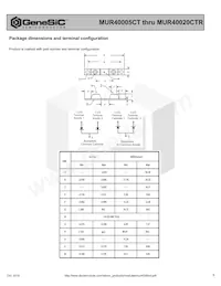 MUR40020CTR數據表 頁面 3