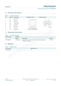 PMDPB80XP Datasheet Pagina 2