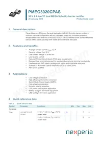 PMEG3020CPASX Datasheet Copertura