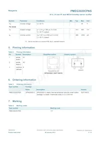 PMEG3020CPASX Datasheet Pagina 2