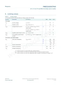 PMEG3020CPASX Datasheet Pagina 3