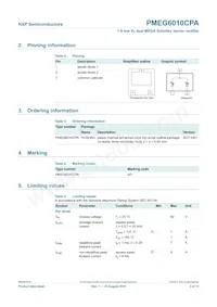 PMEG6010CPA Datasheet Pagina 3