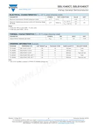 SBL1040CT804HE3/45數據表 頁面 2