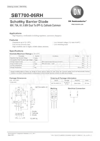SBT700-06RH-1E Datasheet Copertura