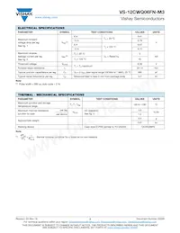 VS-12CWQ06FN-M3 Datasheet Pagina 2