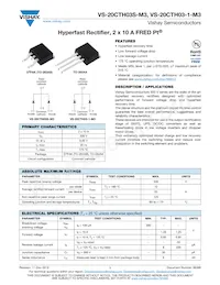 VS-20CTH03S-M3 Datenblatt Cover