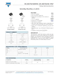 VS-40CTQ150STRLPBF數據表 封面