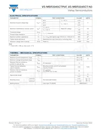 VS-MBR3045CT-N3 Datasheet Pagina 2